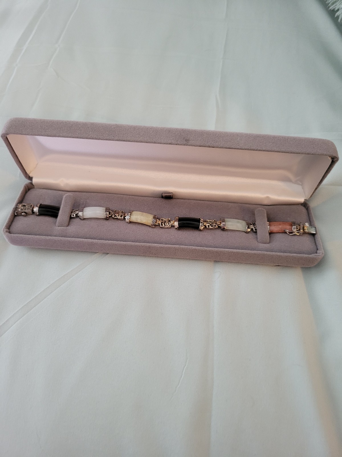925 Sterling Silver Multicolored Bracelet