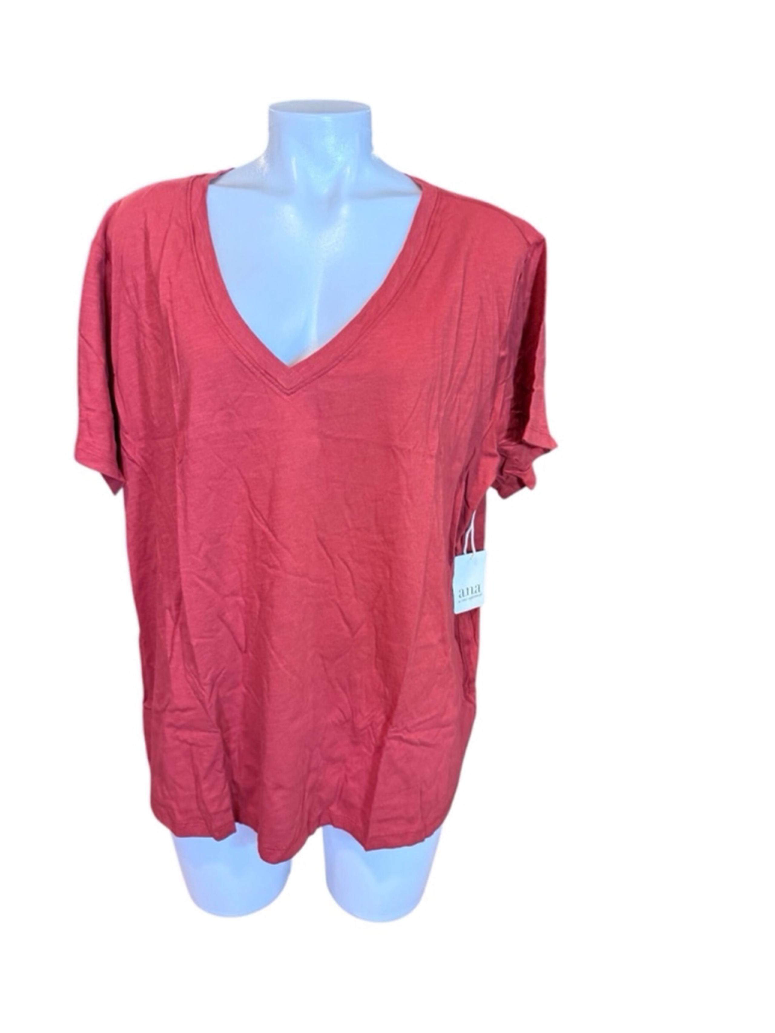 Women a.n.a T-shirt Size 3X Red