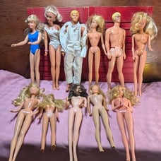 11 Vintage Antique Barbie Dolls