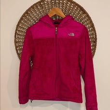 The North Face pink fleece jacket woman’s size small
