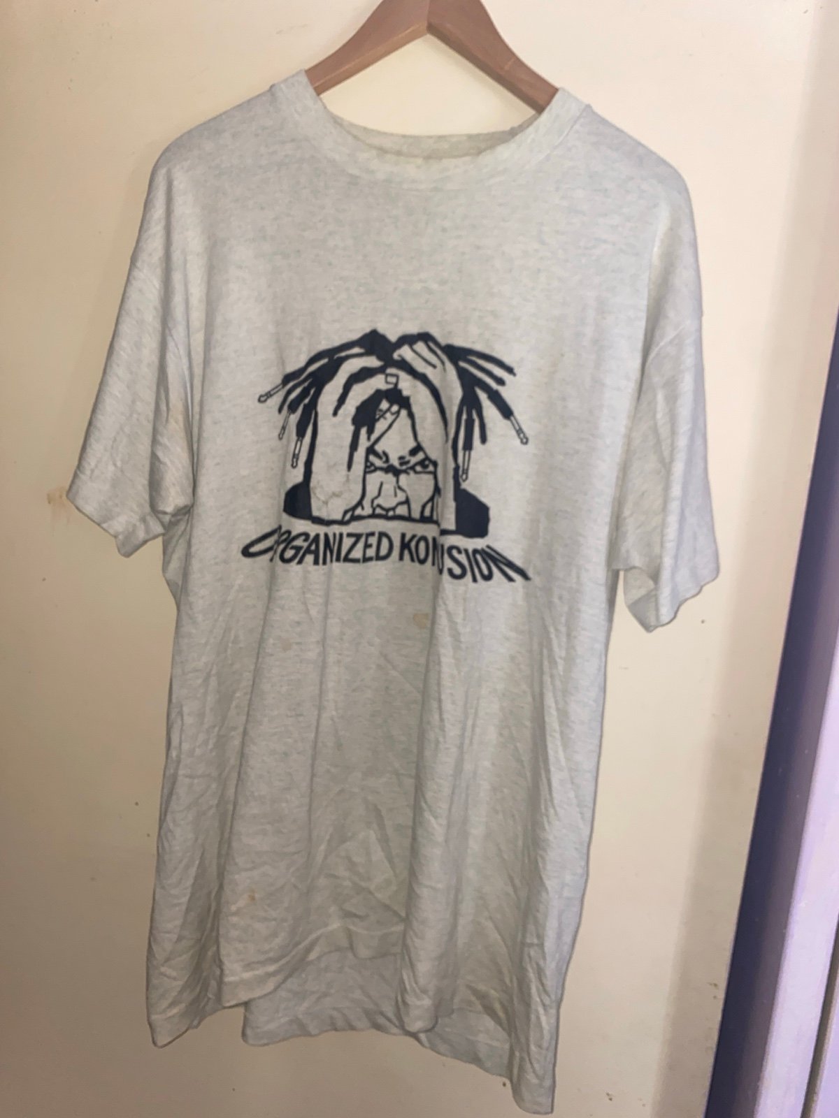 Organized konfusion tshirt hollywood basic vintage rare raptees 1990s used size