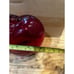 Vintage Red Heart Art Glass Heavy Vase