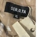 Ser.O.Ya Men's Long Sleeve Collared Tico Polo Shirt in Beige Size XL NWT