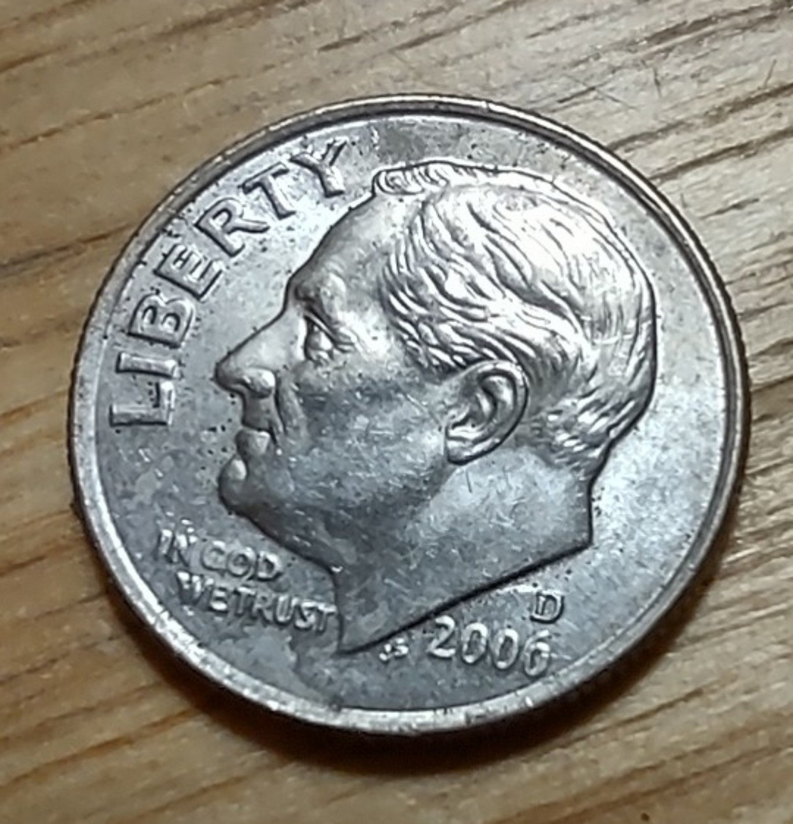 2006 D Roosevelt Dime *Error*