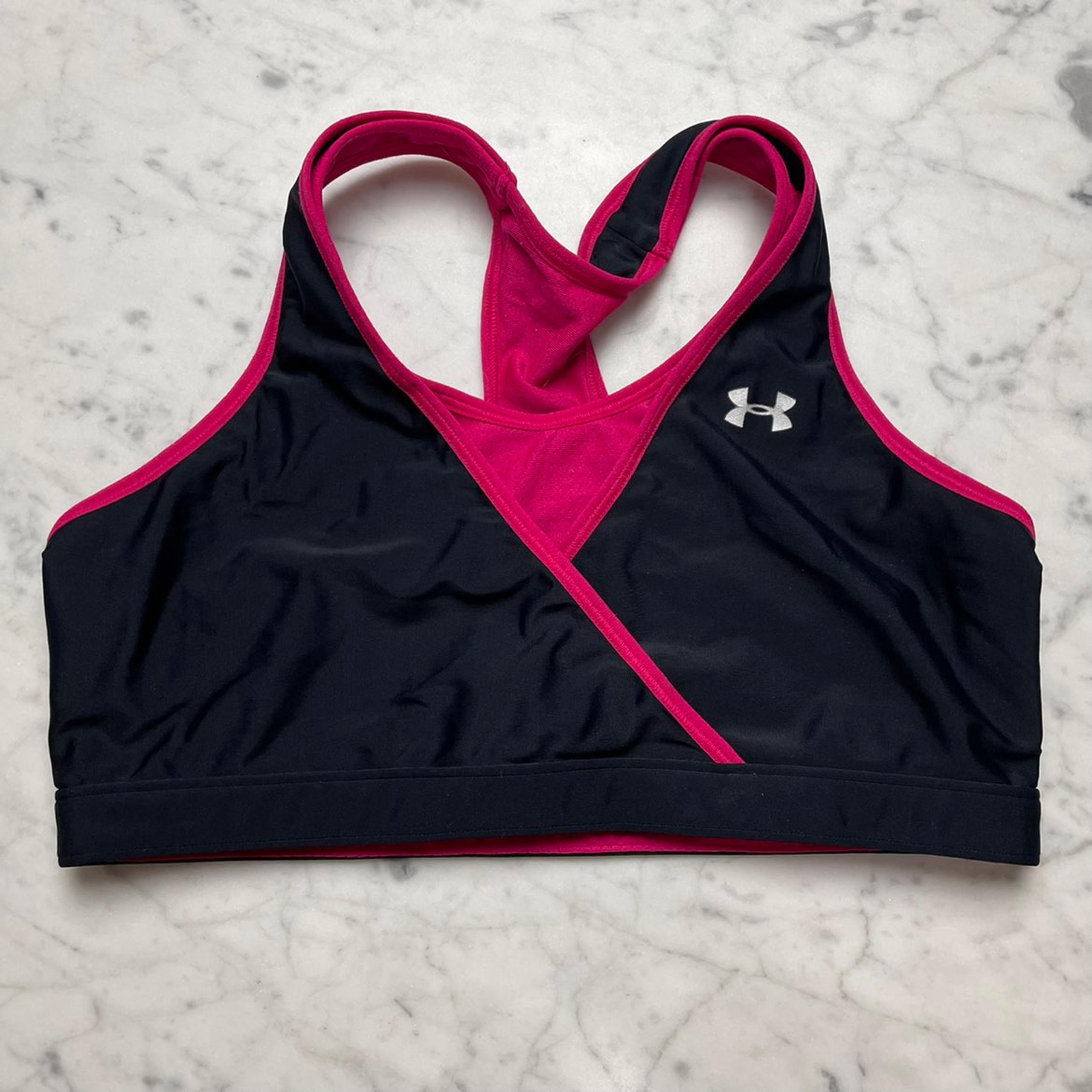Under Armour Rerversible Pink Mesh Athletic Active Sports Bra