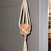 Macrame plant hanger with 3.5 inch pot