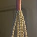Macrame plant hanger with 3.5 inch pot