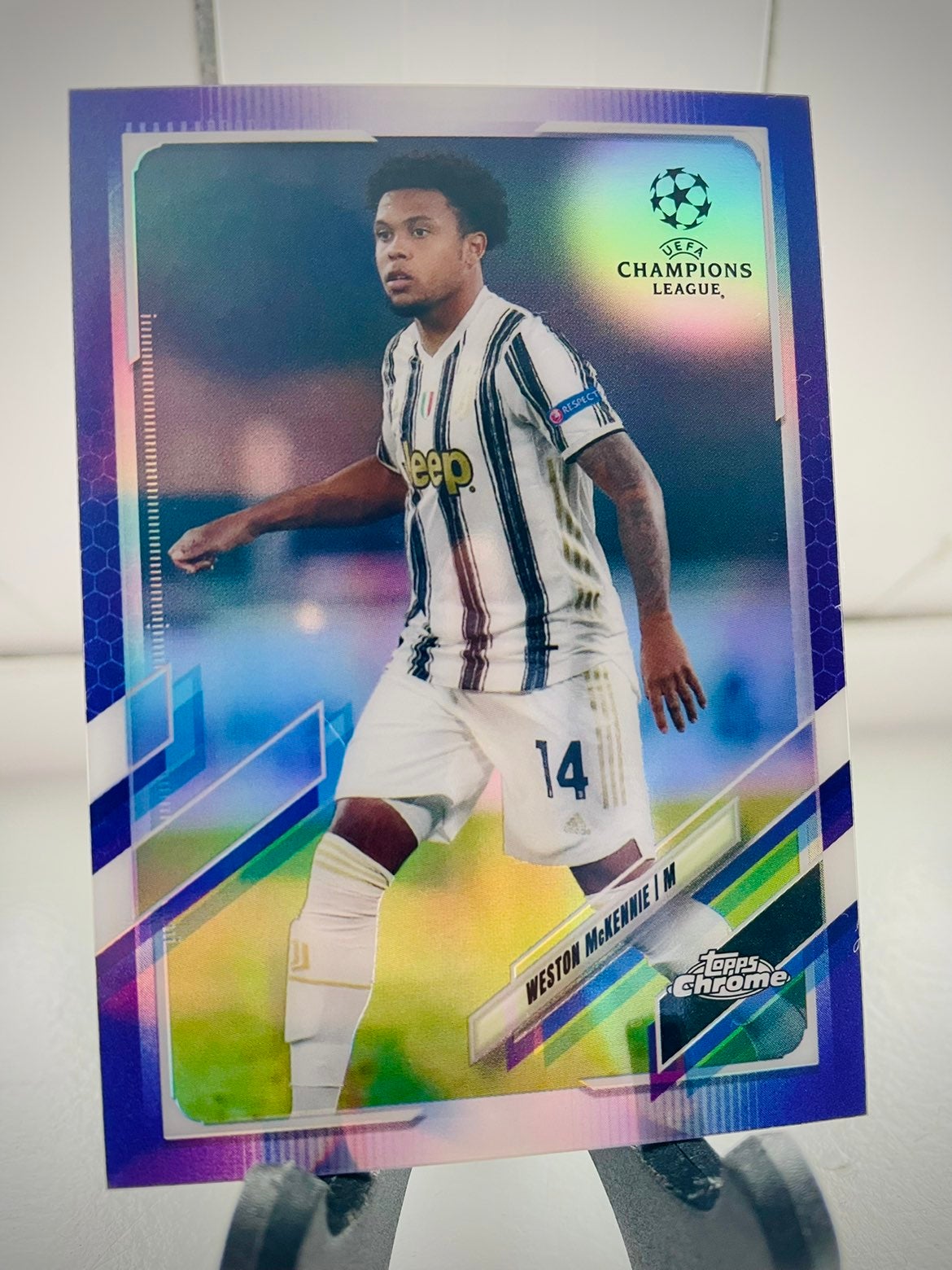 Weston Mckennie Topps Chrome Purple Refractor #/250