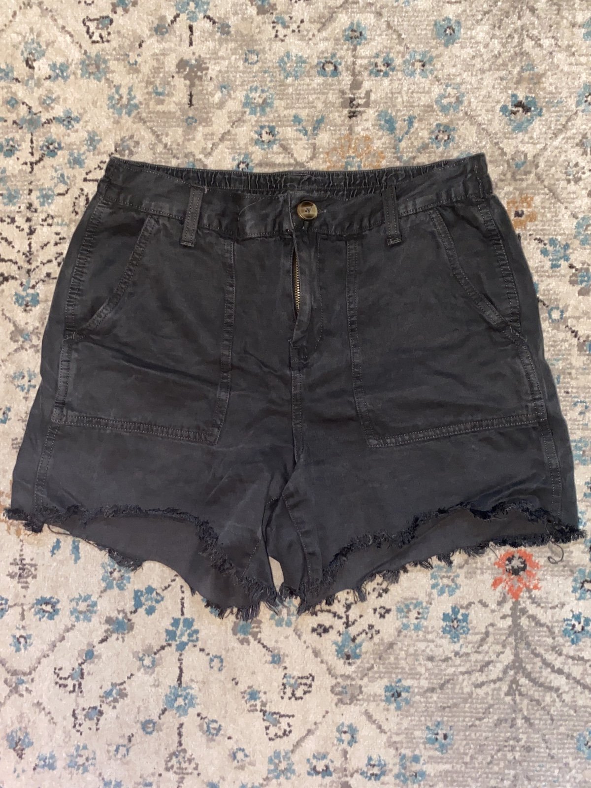 Aerie High Waisted Linen Shorts