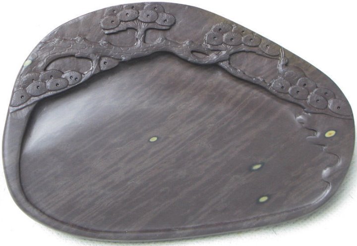 Chinese Zhaoqing Meihua Keng Inkstone