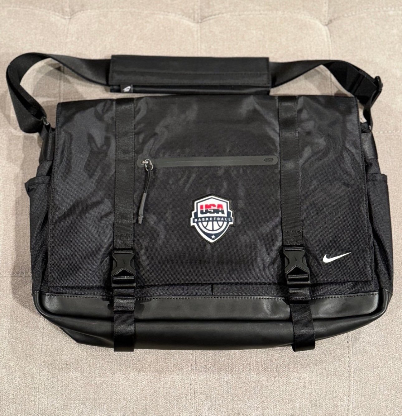 Nike USA Basketball OLYMPICS Shoulder Messenger Laptop Bag Black
