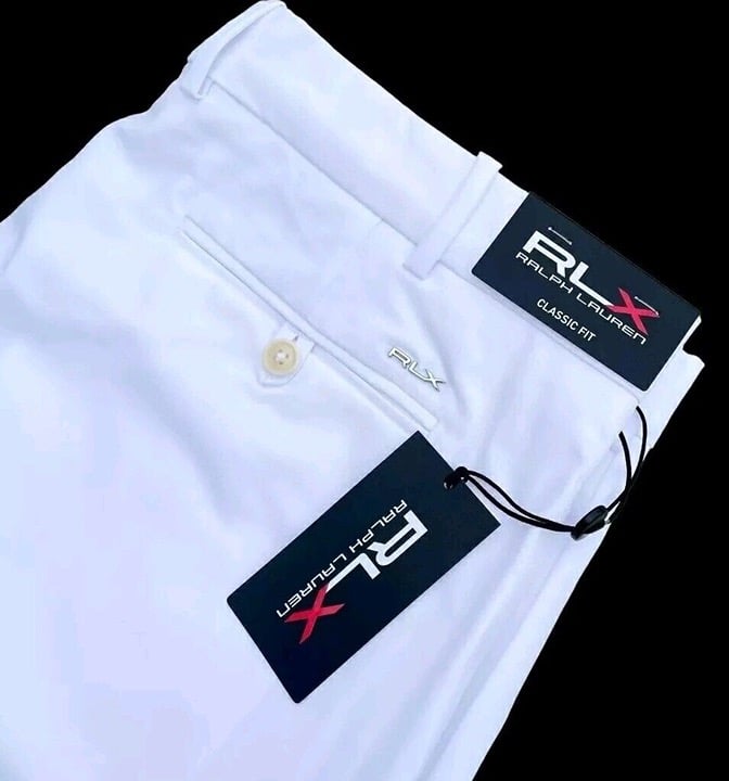 RLX Ralph Lauren Golf Performance Mens 36 White Classic Fit Stretch Shorts