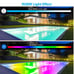LyLmLe Upgrade LED Above Ground Pool Lights - 40W 12V 2in 1 RGBW Dimmable Submer