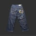 Southpole Y2K Paint Splatter Embroidered Baggy Jeans Size 30x28