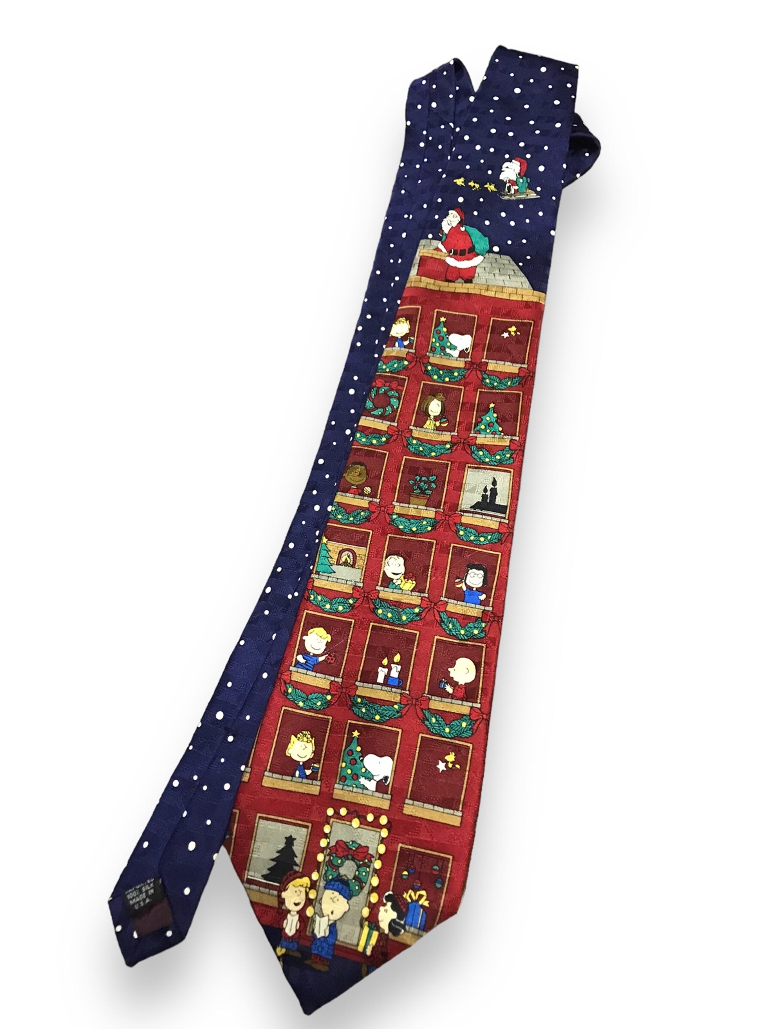 Vintage Peanuts Charlie Brown Christmas Mens tie