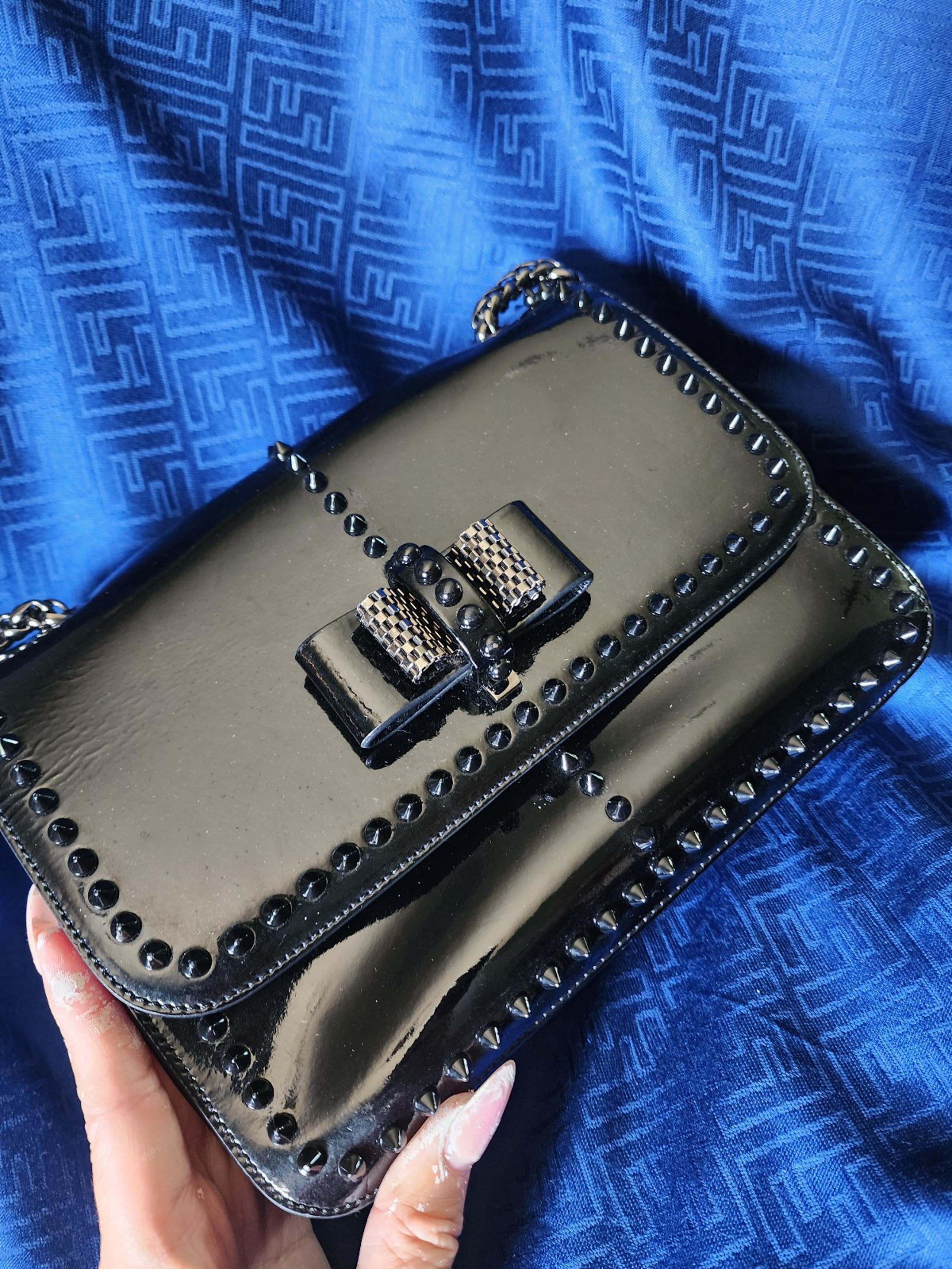 Authentic Christian Louboutin Patent Leather shoulder bag or crossbodybag