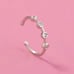 Cubic Zircon Decor Nose / ear cuff ring