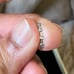 Cubic Zircon Decor Nose / ear cuff ring