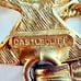 Vintage Castlecliff Larry VRBA Large Mayan Pendant Necklace W/Chain Gold Tone