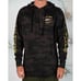 Salty Crew Bruce Pullover Black Camo Men's Hooded Sweatshirt Size Small