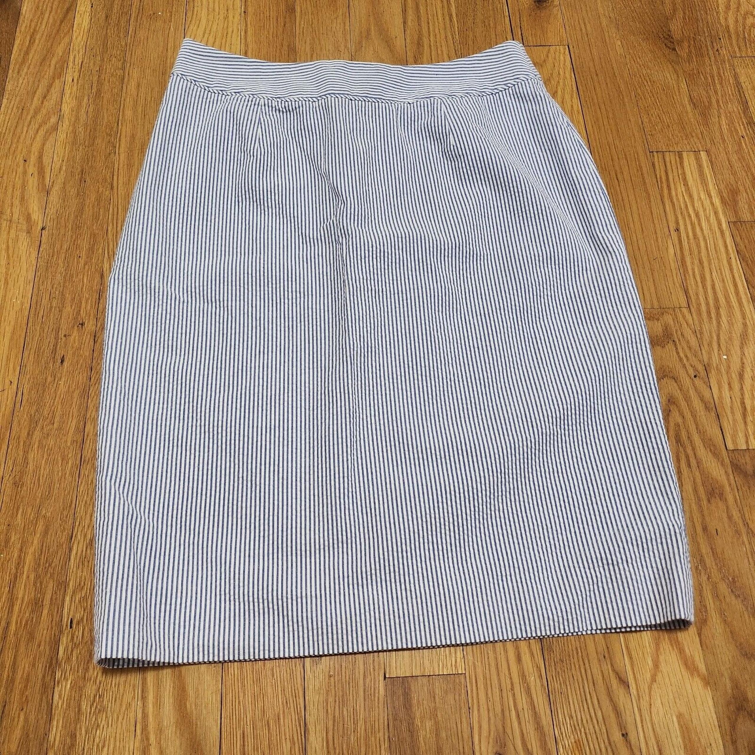 Brooks brother A-line seersucker 100% cotton skirt