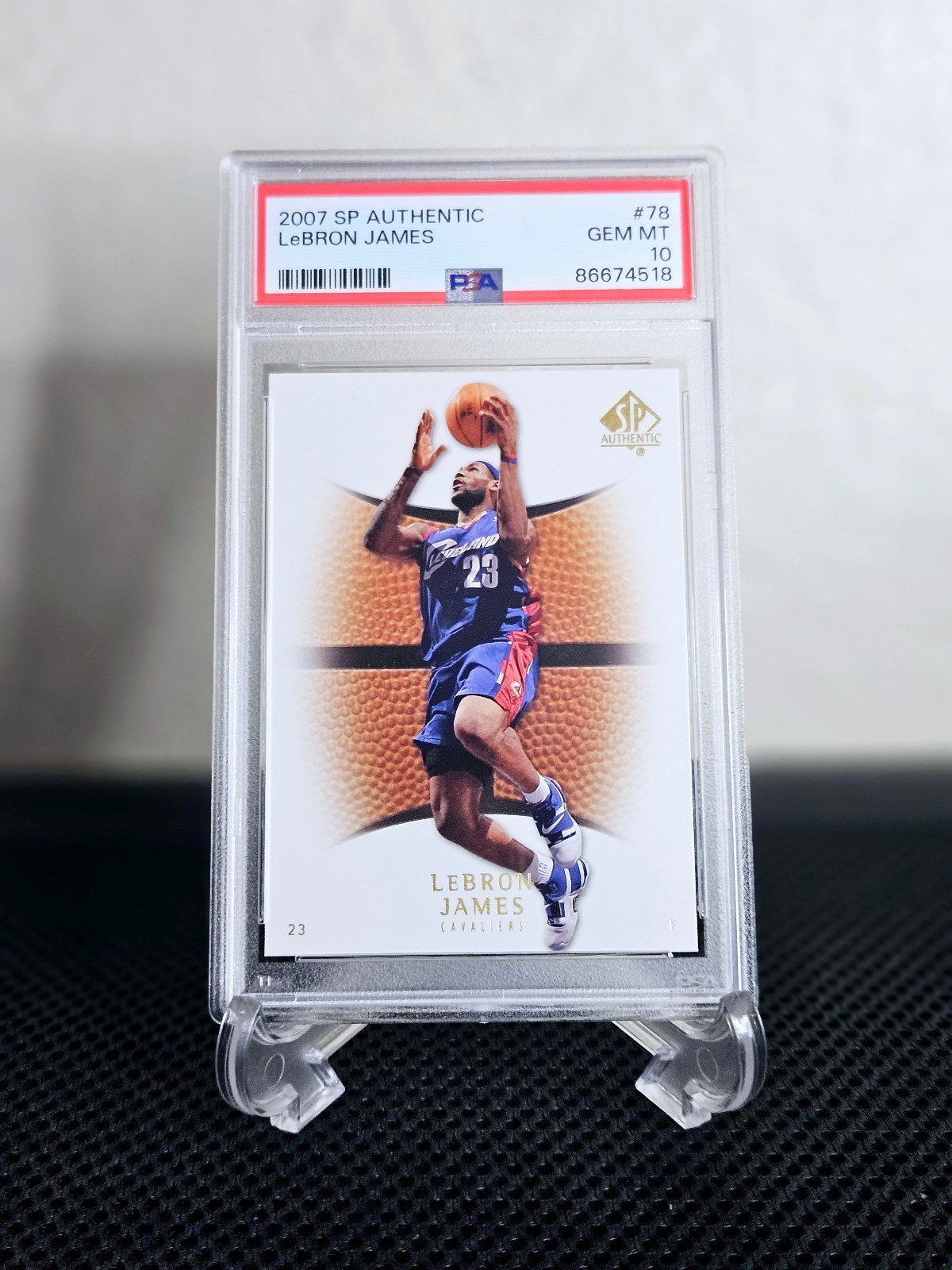 2007 SP Authentic Lebron James PSA 10