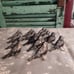 12 Vintage Tin Bird Napkin Rings