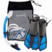 Aviator Diving Snorkeling Set, Kids and Adults (Cobalt, Large and Extra Large)