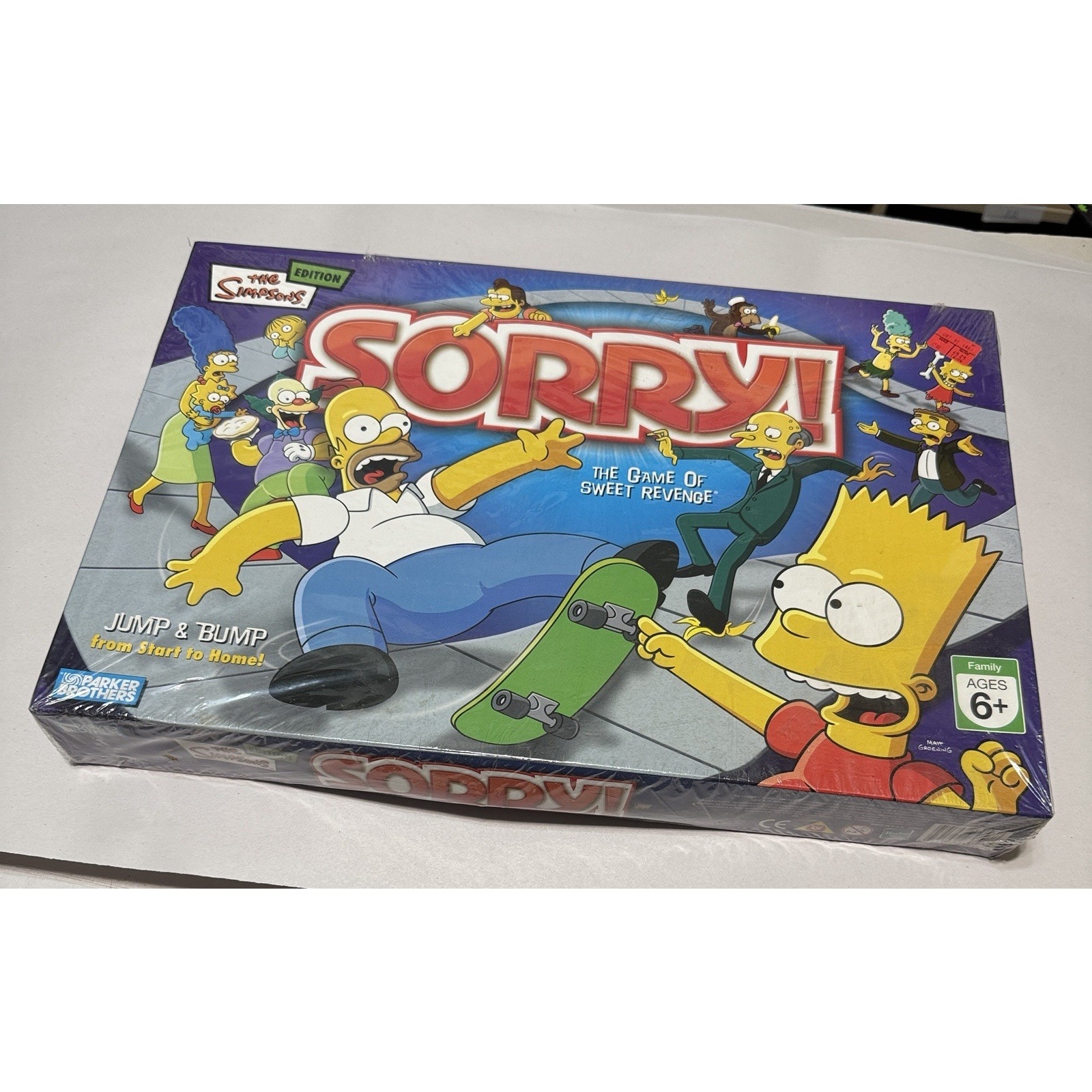 Brand New/Sealed - The Simpsons SORRY! Board Game - Parker Brothers 2007