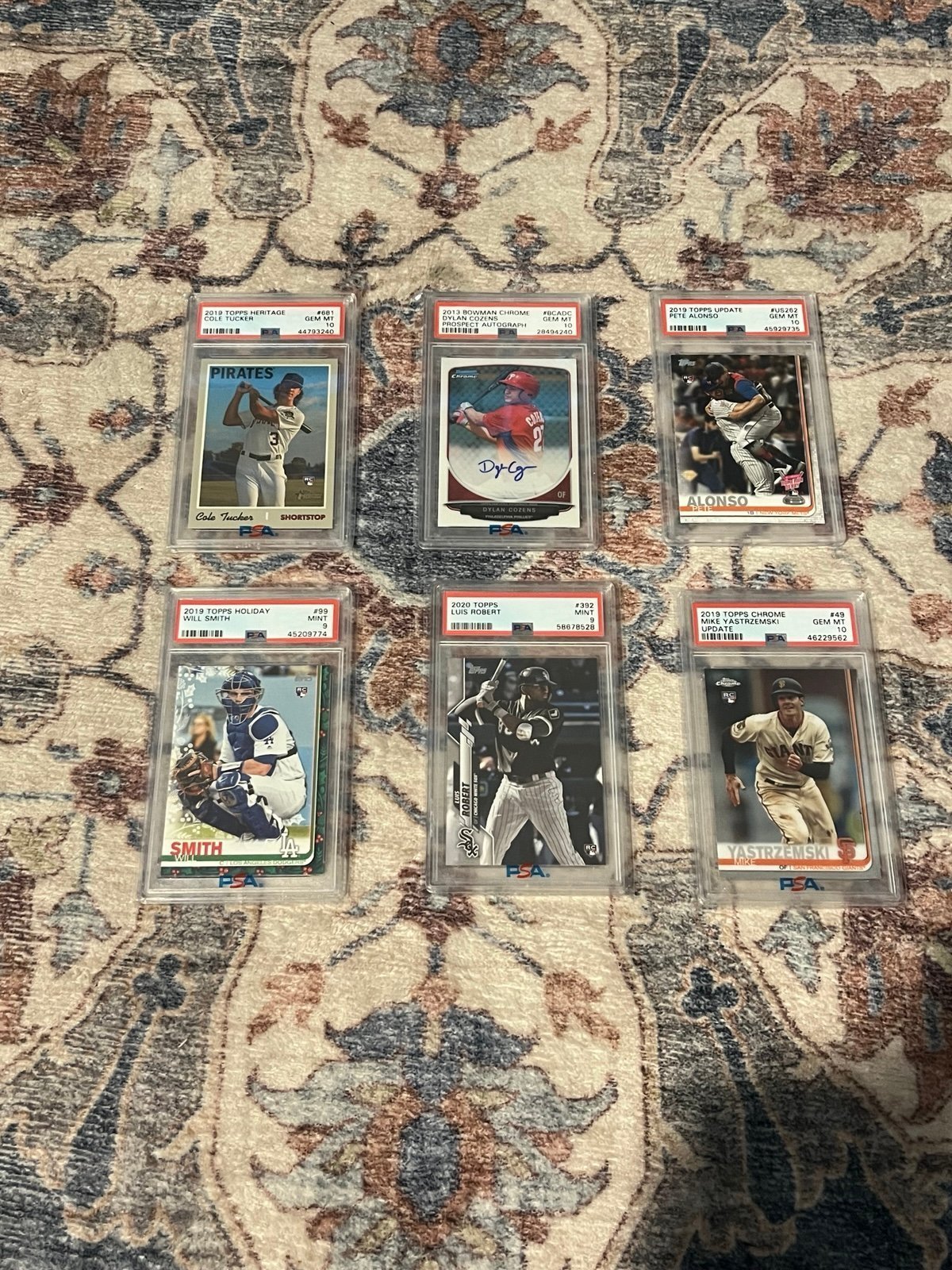 PSA graded baseball cards