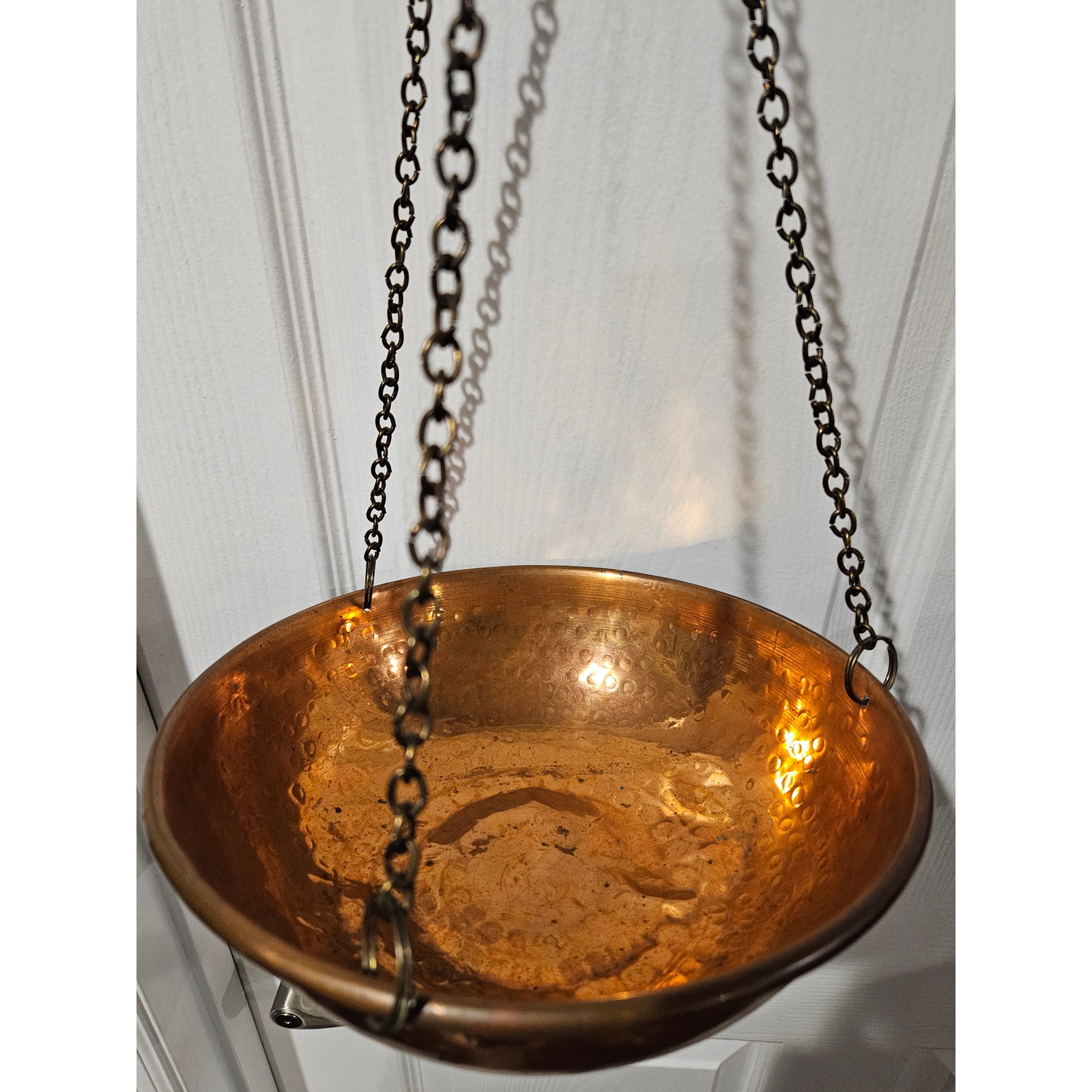 Very Large Heavy Hammered Copper and Brass Scale