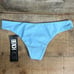 Beach Riot Caribbean Queen String Bikini Top Bottoms Blue Gold Size XS Small