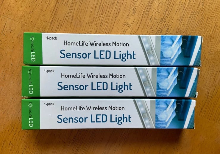 3x Homelife Wireless Motion Sensor LED light 1-Pack