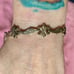 Antique Sterling Dolphin/shark Fleur-de-lis Heavy Bracelet