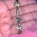 Antique Sterling Dolphin/shark Fleur-de-lis Heavy Bracelet
