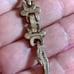 Antique Sterling Dolphin/shark Fleur-de-lis Heavy Bracelet