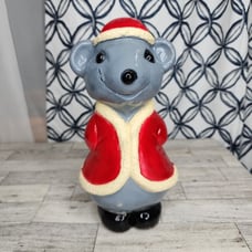 Christmas mouse light vintage
