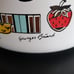 Rare MCM Georges Briard Enameled Pot with Lid w Pineapple Ambrosia Print