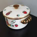 Rare MCM Georges Briard Enameled Pot with Lid w Pineapple Ambrosia Print