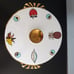 Rare MCM Georges Briard Enameled Pot with Lid w Pineapple Ambrosia Print