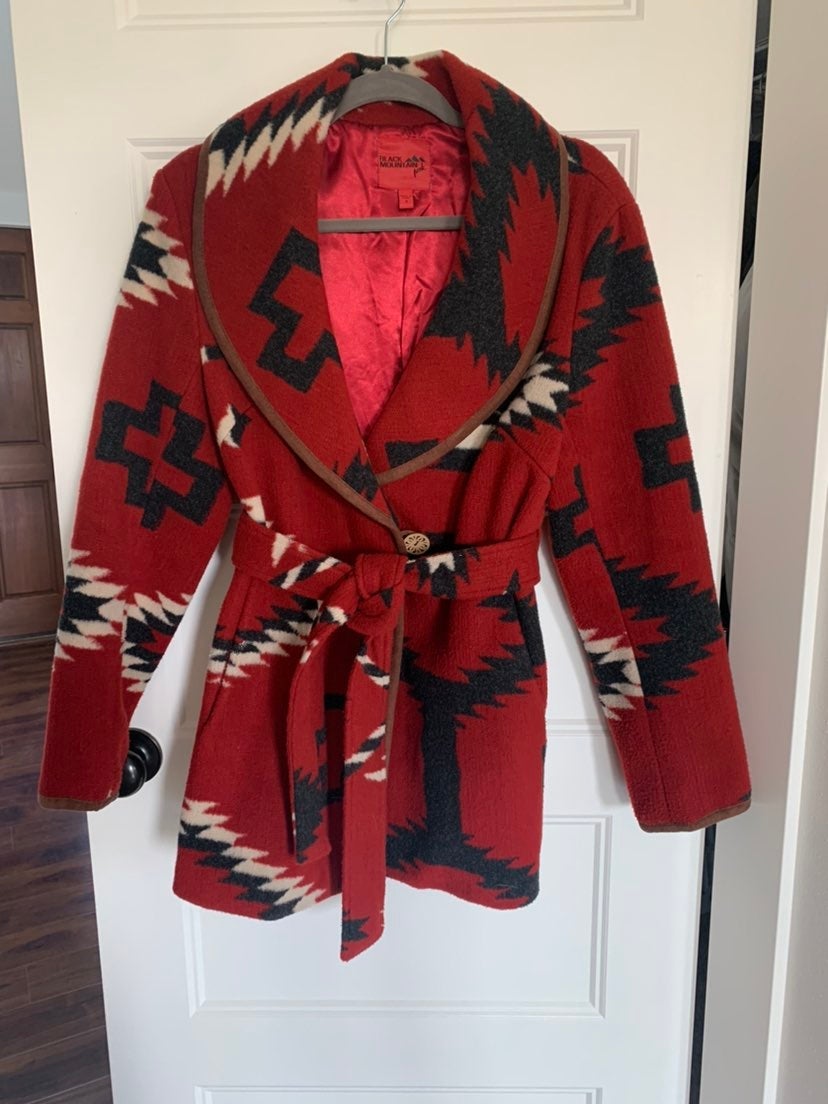 Woman's blanket style coat