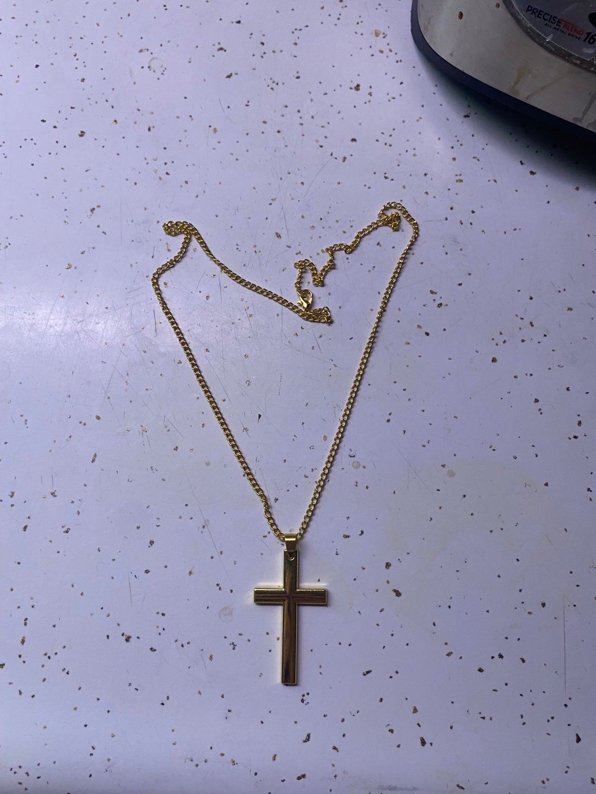 Gold cross chain