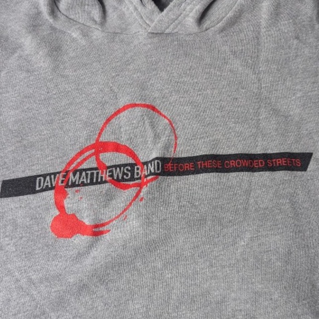 Vintage Y2K Dave Matthews Band Before These Crowded Streets Double Sided Hoodie