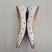 Christian Louboutin Gold Spike White Flats