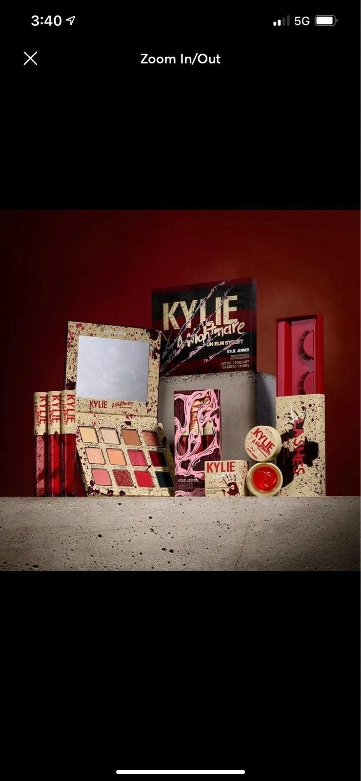 Kylie Cosmetics Nightmare On Elm Street Collection