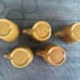 Vtg 5 Halsey Melmac Coffee Cups Mess Hall US Military Army