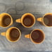 Vtg 5 Halsey Melmac Coffee Cups Mess Hall US Military Army