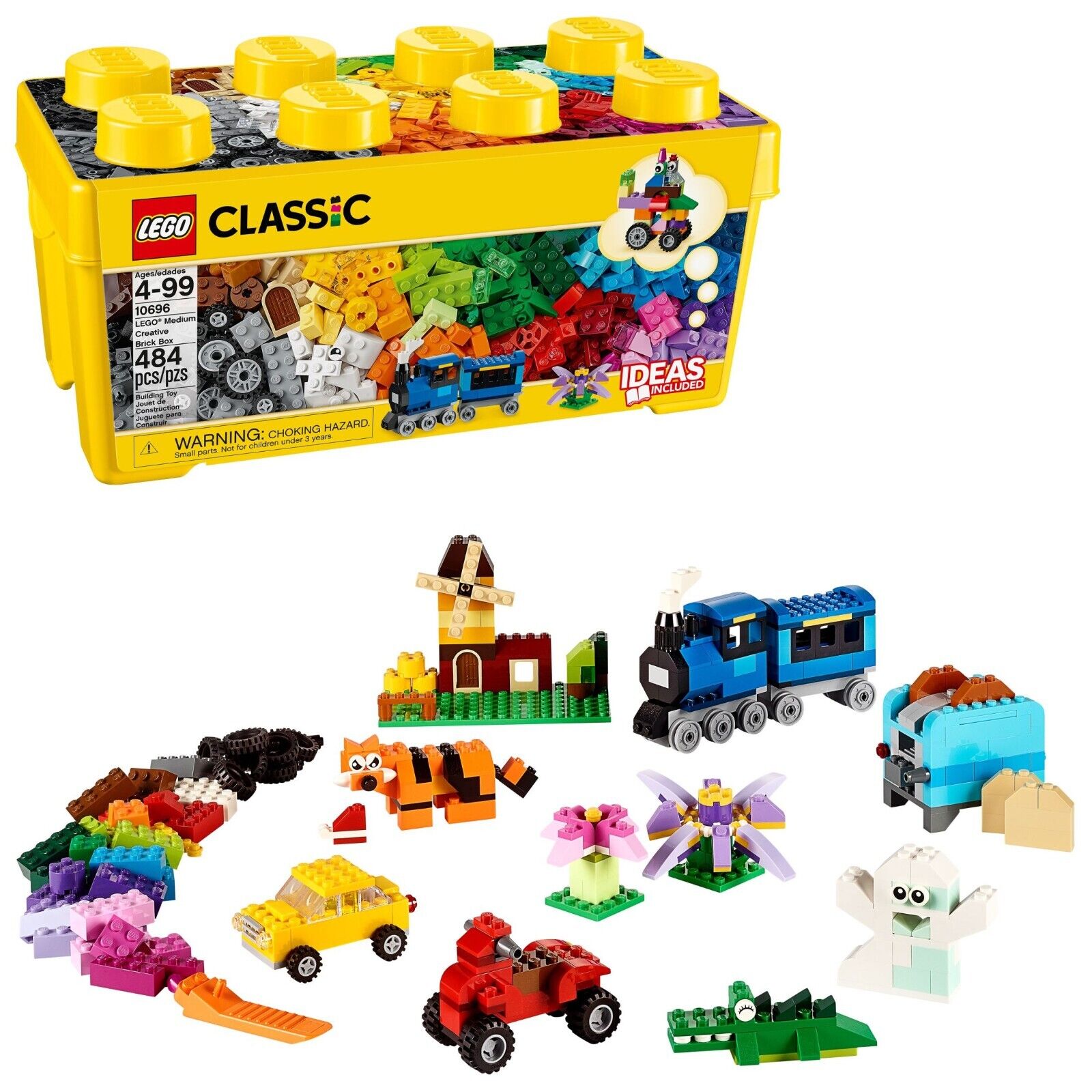 Lego Classic Building Accessories Medium Creative Brick Box 484pcs 10696 Playset