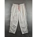 Y2K Nike Air Jordan 20th Men 3XL White Basketball Warm Up Baggy Pants Ankle Zip