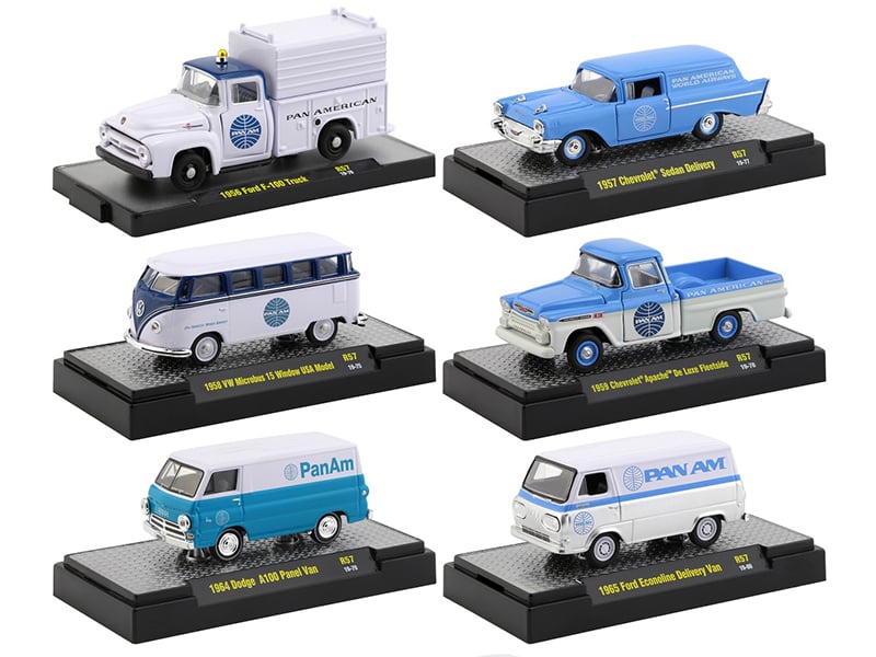 Auto Trucks Set of 6 pieces Release 57 Pan American World Airways (Pan Am) I